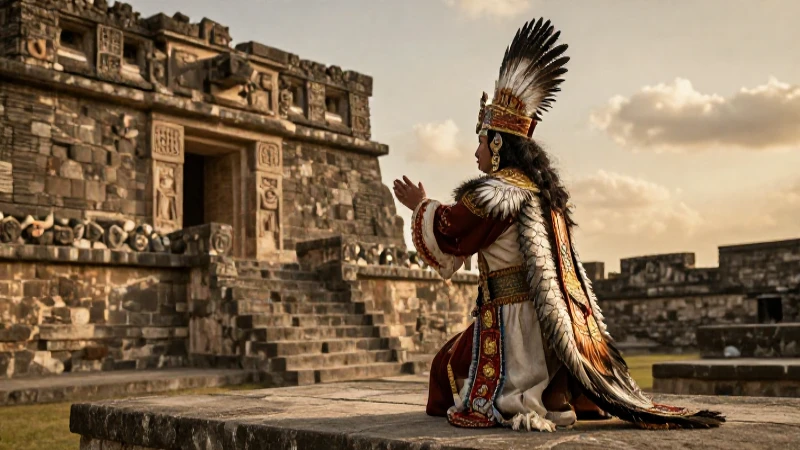 Qué es Tolteca y cuál es su significado y sociedad esencial 50 Sacerdote tolteca sacrifica en templo histórico