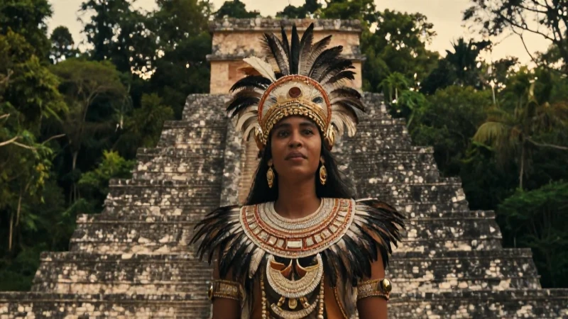 Mesoamérica: qué es una civilización originaria y su legado 40 Maya majestuosa en pirámide bajo luz dorada