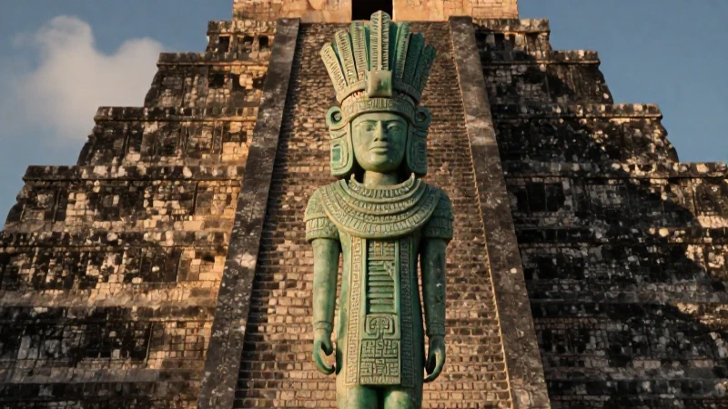Cultura Maya: Historia, Origen y Periodo de una Civilización 143 Regencia Maya ante pirámide en Tikal