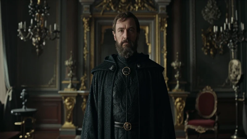 Rasputin en opulenta y oscura cámara zarista