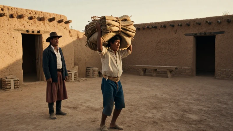 Qué ocurrió tras la Conquista de México y cuál fue su impacto 7 Indígena nahua carga bulto bajo supervisión española