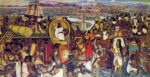 que refleja el tianguis de tlatelolco en la obra de rivera