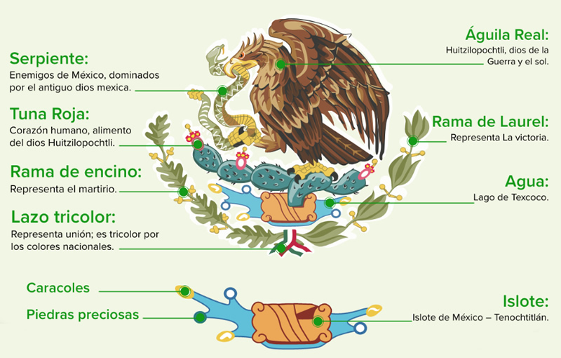 Significado E Historia Del ESCUDO NACIONAL De M XICO
