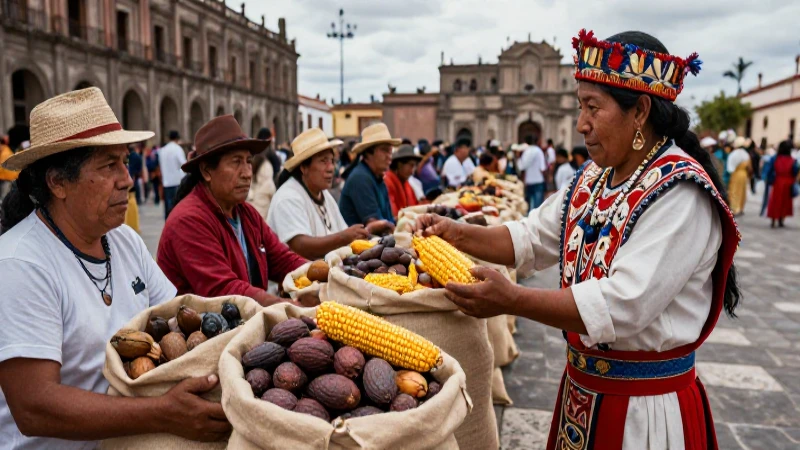 El tributo azteca: Cacao y bienes