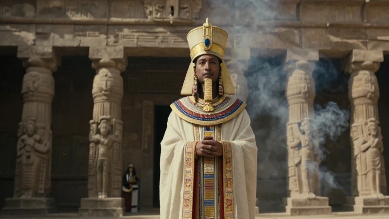 Quetzalcóatl: El Dios Azteca y su Influencia Cultural 31 Sacerdote azteca en templo antiguo bajo humo denso