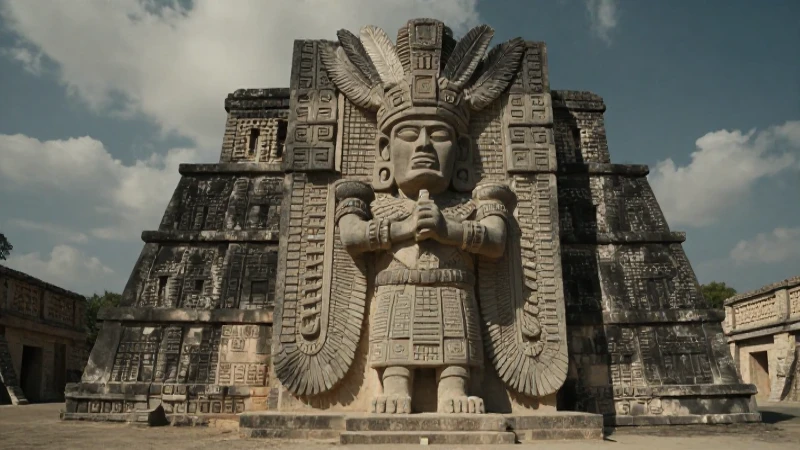 Quetzalcoatl ritual en la pirámide de Tula