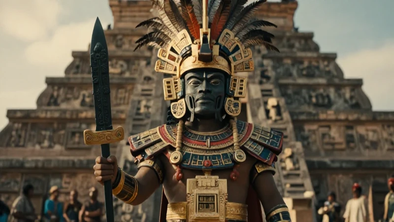 Huitzilopochtli: dios guerrero tolteca majestuoso