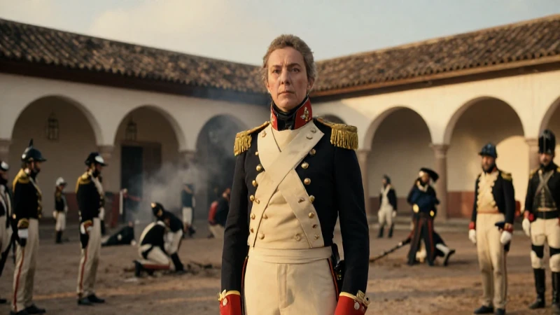 Guadalupe Victoria en uniforme militar revolucionario