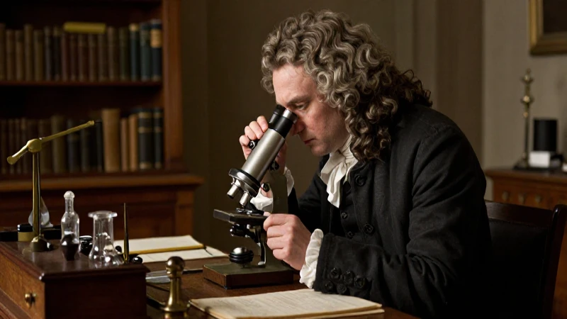 Robert Hooke fue polímata y descubridor de la célula