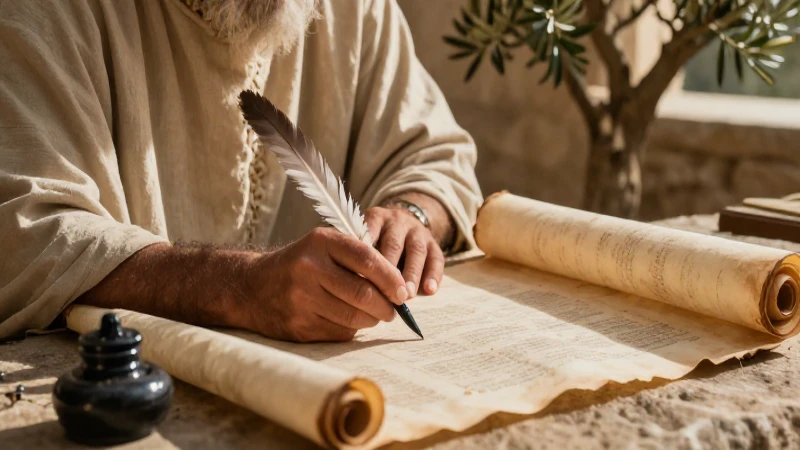 Quiénes eran los escribas en la Biblia y qué significan 251 Escribas antiguos en estudio con luz dramática