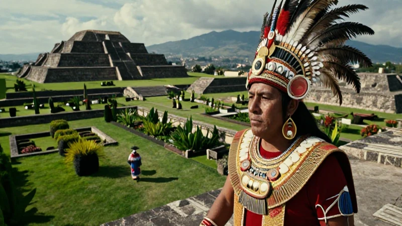 Noble Mexica en Tenochtitlan, estilo documental