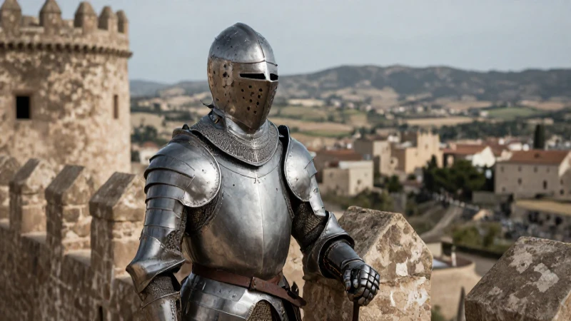 Caballero medieval español en la Reconquista