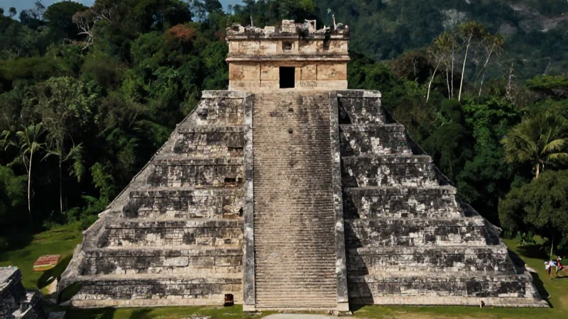 Qué características definen las áreas culturales de Mesoamérica 45 Sacerdote maya en pirámide, jungla mística