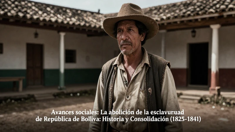 República de Bolivia: Historia y Consolidación (1825-1841) 34 Afroboliviano liberado en hacienda del siglo XIX