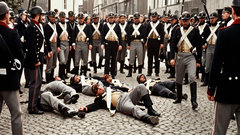 Tropas imperiales disuelven una multitud