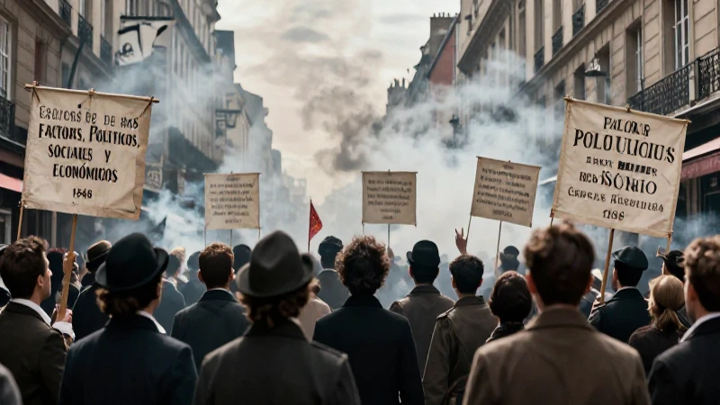 Crisis política, social y económica impulsó la revolución