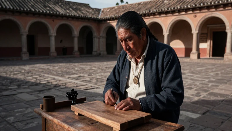 Artesano indígena en México del siglo XVII