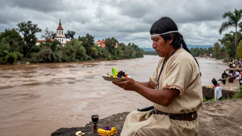 Río Lerma: Importancia y Función del Cárcamo del Río Lerma 157 Sacerdote de Tláloc ofrece rituales en paisaje dramático