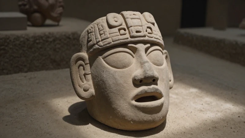 Análisis de una antigua escultura mesoamericana