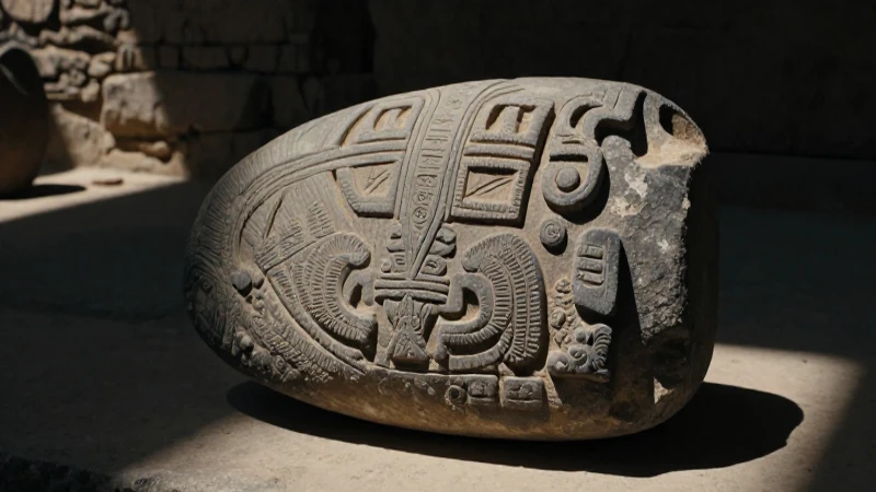 Arte antiguo en ruinas soleadas