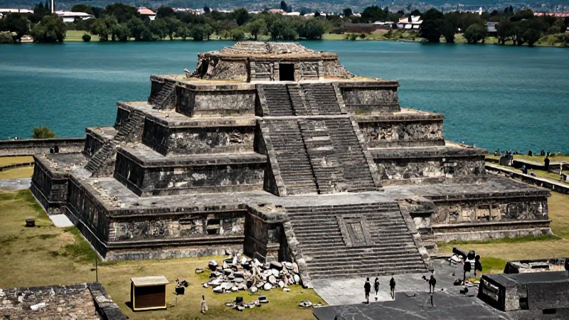 Las ruinas de Tenochtitlán son testigos del pasado azteca 19 Ruinas aztecas de Tenochtitlan narran su historia de colapso