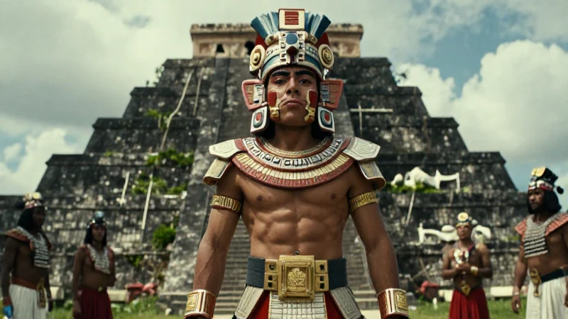 Huitzilopochtli manifiesta en ceremonia azteca