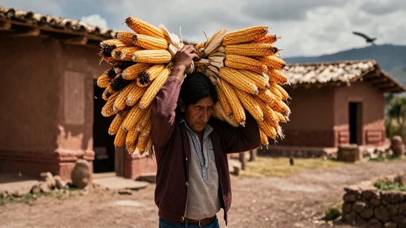 jsonCampesino tolteca con cosecha de maíz