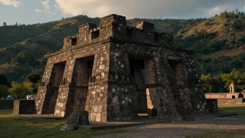 Cuál es la cultura, historia y atractivos de Temascaltepec 280 Nahuas construyendo arquitectura mexicana al atardecer