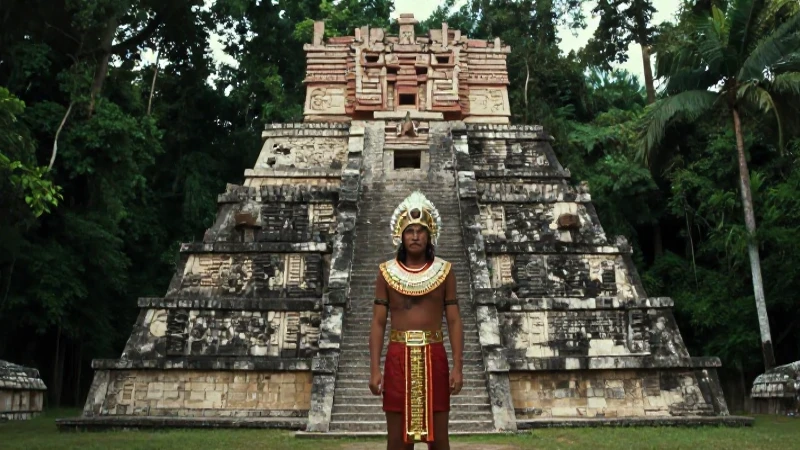 Qué secretos y misterios oculta el Templo de la Reina Roja 44 Ajaw maya poderoso en templo de selva
