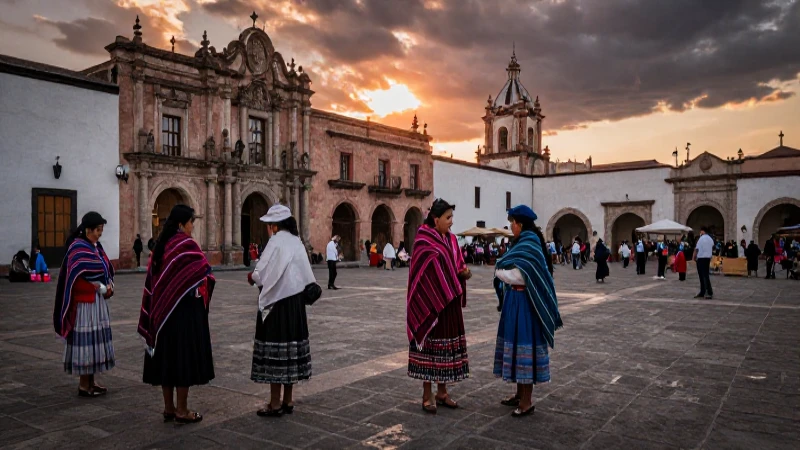 Teotongo: Descubre la magia de este pueblo en Oaxaca 46 Oaxaqueño mercado con mujeres, arquitectura colonial y atardecer épico