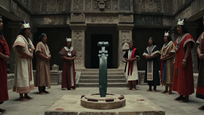 Fotografía épica de ritos mesoamericanos