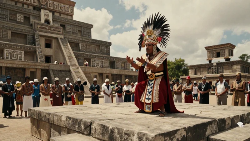 Tízoc: El Tlatoani que hace sacrificio en la historia azteca 42 Tlatoani ritual en plataforma de Tízoc