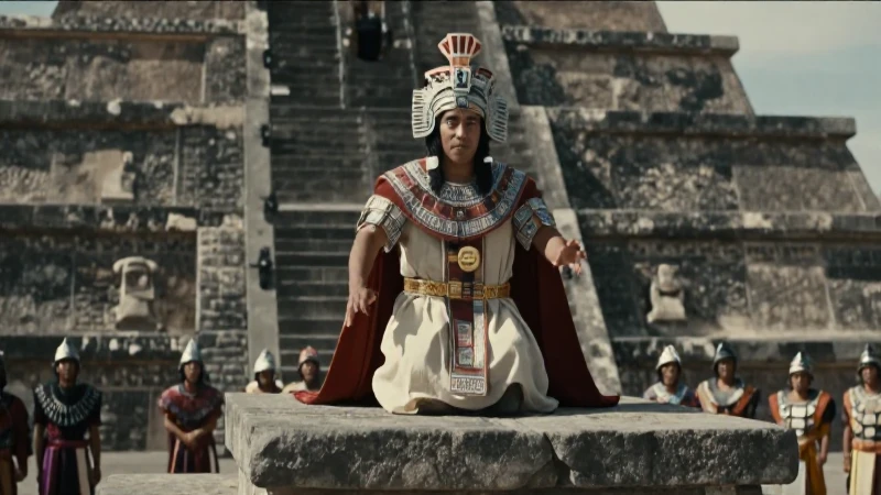 Tízoc: El Tlatoani que hace sacrificio en la historia azteca 43 Tlatoani Tízoc preside el ritual azteca