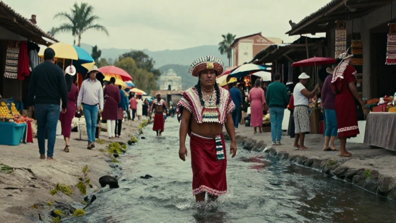 Tlachinola: El tributario clave de México-Tenochtitlan 8 Hombre azteca en el bullicioso mercado de Tenochtitlan