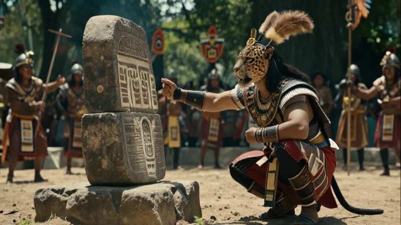 Tlacochcalcatl: Dos formas de hacer la guerra en la historia 55 Guerrero azteca jaguar en batalla mesoamericana