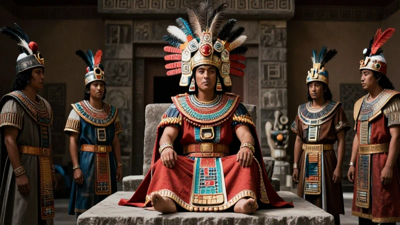 El Tlatoani era el líder supremo mexica