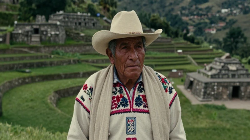 Cuál es el legado cultural de las civilizaciones prehispánicas en Tlaxcala 51 Anciano Tlaxcalteca en paisaje ancestral