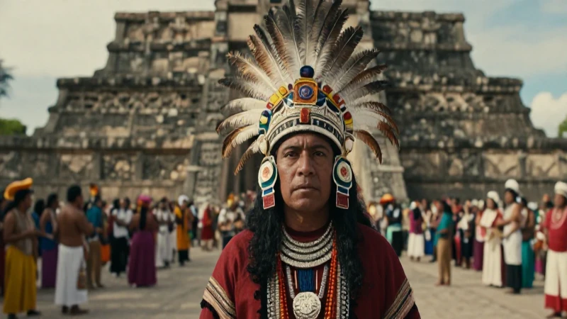 Tollocan: Un vistazo a su cultura y conexión con Toluca 15 Sacerdote mesoamericano en templo Toluca antiguo