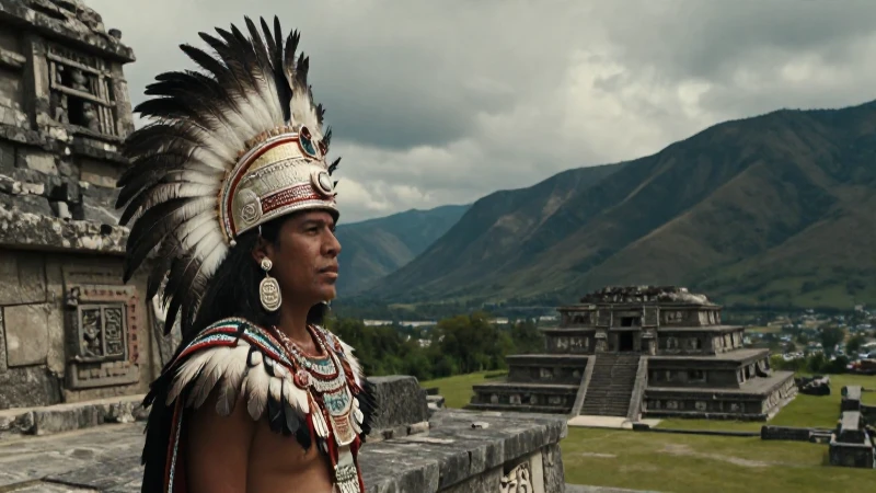 Tollocan: Un vistazo a su cultura y conexión con Toluca 13 Noble tolteca en templo antiguo de alta montaña
