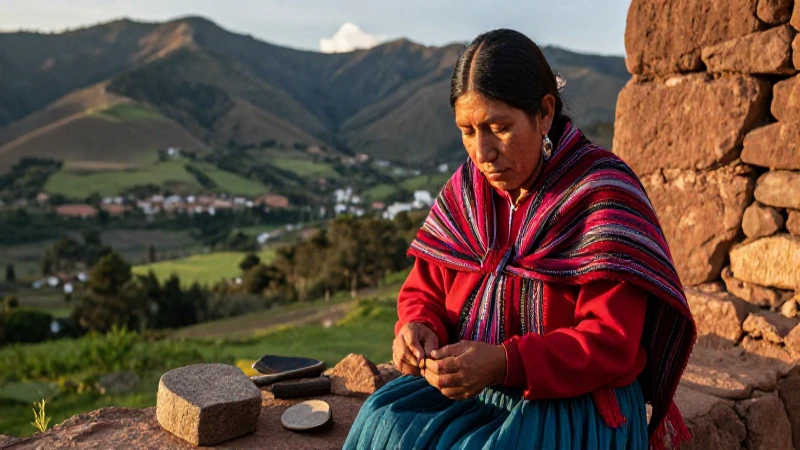 Artesano indígena ancestral en México