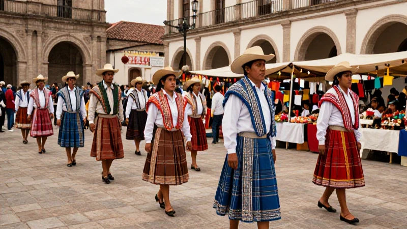 Procesión festiva tradicional en Totolapa