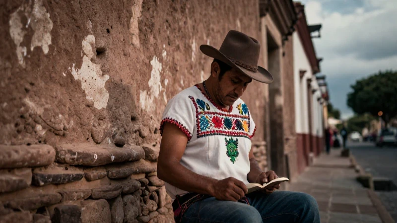 Retrato dramático de hombre en contexto colonial