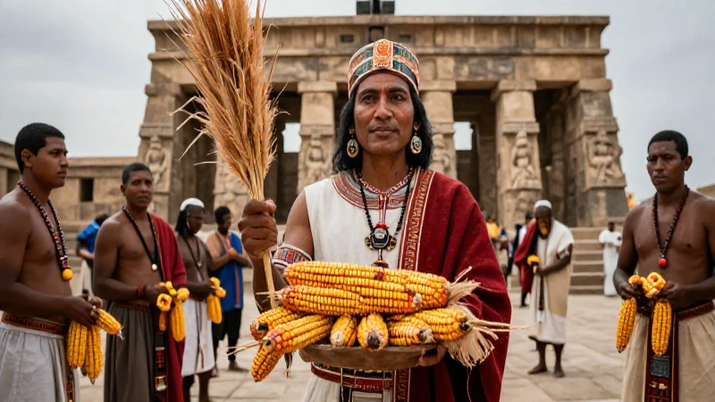 Qué es Tozoztontli y cuál es su importancia cultural 12 Ceremonia azteca en antiguo templo