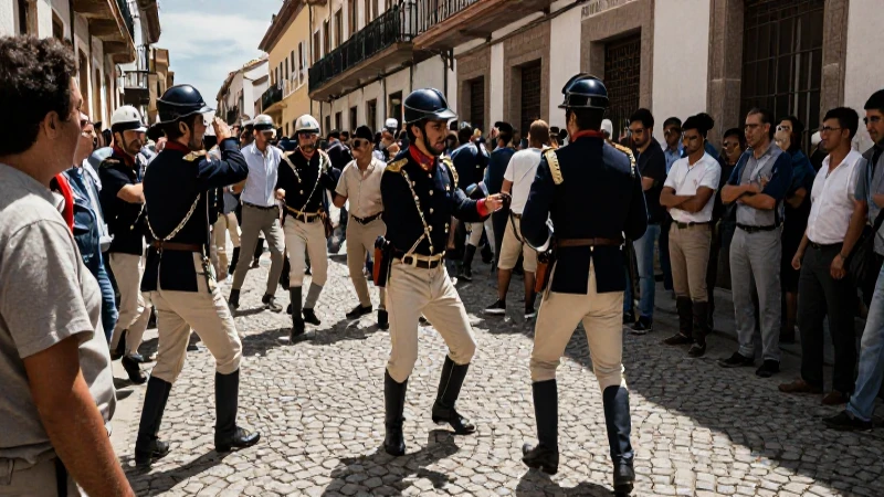 Conflicto histórico: pueblo en España y ejército