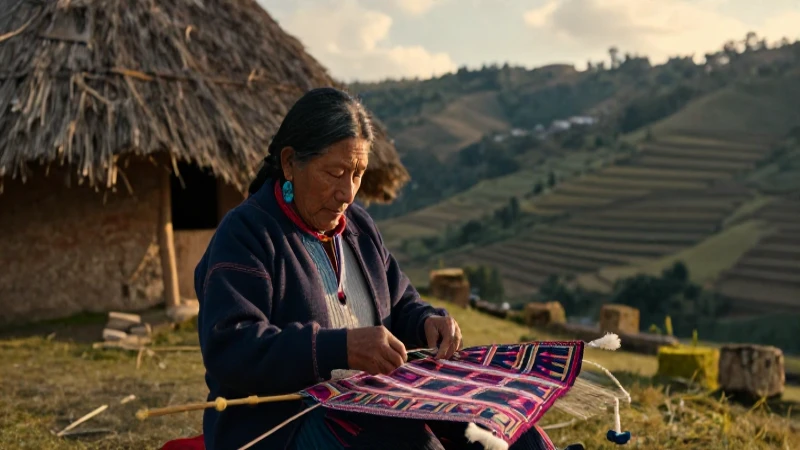 Tzotzil: Tradiciones, idioma y cultura de los mayas 5 Anciana tzotzil teje en las alturas doradas