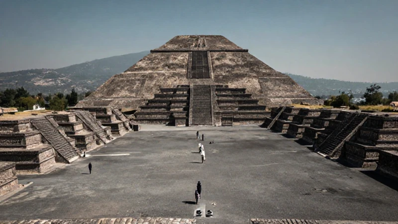 Teotihuacan: majestuoso paisaje prehispánico en sol ardiente