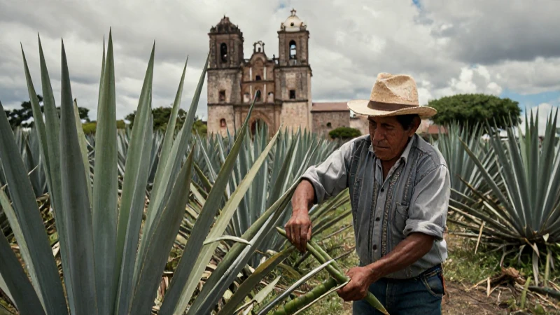 Virgen de los Remedios: Historia y Fe en la Basílica 25 Agricultor de maguey junto a iglesia colonial histórica
