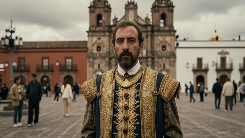 Funcionario español en la vibrante Plaza de México