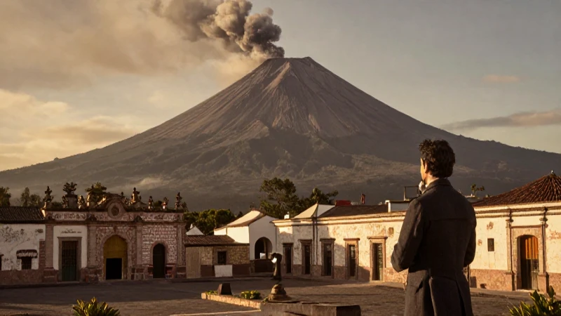 Naturalista observa volcán majestuoso en México