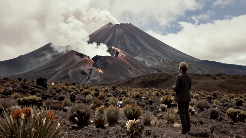 Observador del siglo XIX en volcán mexicano